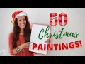 50 Christmas Painting Ideas Holiday Painting Tutorials for Beginners
