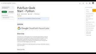 Qwiklabs Qwik Start - Python GSP094