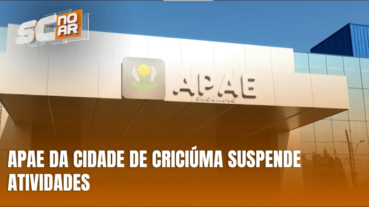 Apae Caixa d’água se rompe e interrompe atendimento na APAE de Criciúma | Vídeo