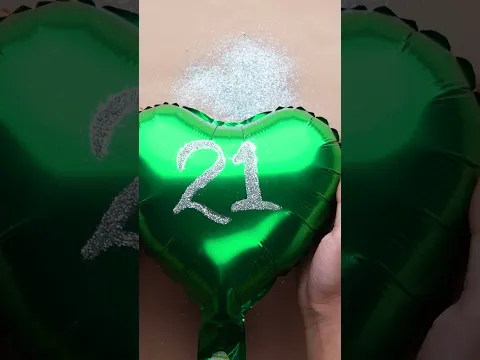 Customize your balloons using a glue stick and glitter 🎈✨