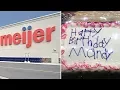 Mom buys b day cake from Meijer when she sees the writing on it she can t help but laugh