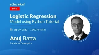 Logistic Regression Model using Python Machine Learning Algorithms AI-ML Training Edureka