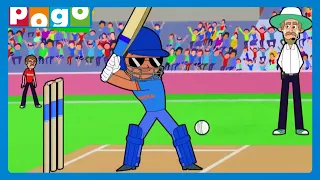 super cop ke super shots little singham cricket special part 2 pogochannel