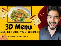 This AR 3D Menu Changes How You Order Food Watch Your Food Appear On Your Table QR to 3D
