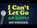 Download Lagu I CAN'T LET GO - Air Supply (HD Karaoke)