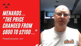Menards Reviews - Customer service issue