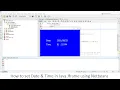 How to set Date Time in Java Jframe Using Netbeans with Source Code