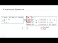 Lecture 28 Conditional Execution
