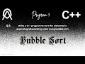 C Program 3 Bubble Sort in C Explained from Scratch DSA for Beginners