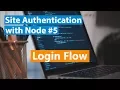 Site Authentication With Node Part - Login Flow