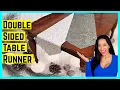 Reversible Table Runner with Pointed Ends - Easy Sewing Tutorial
