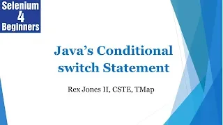 Java s Conditional Switch Statement 16
