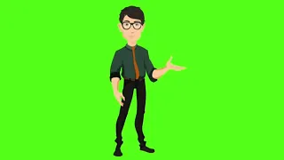 كروما رجل كرتون للمونتاج 