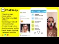 ChatSnap Snapchat clone social network friend face filters chat editor android studio firebase