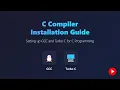 Install C Compiler GCC Turbo C on Windows Linux macOS C Programming Tutorial
