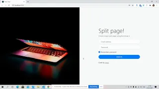 Reactjs Bootstrap 4 Responsive Login Page