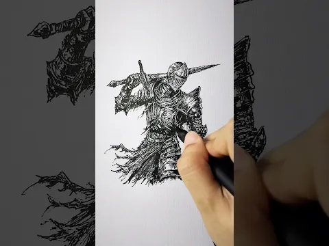 I turned a StickMan into Knight ⚔️ #knight  #art #drawing #sketch #shorts