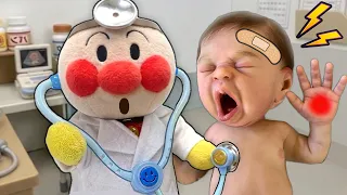 お医者さんはこわくないよ！赤ちゃんをなおしてあげよう🥹miniature baby doll