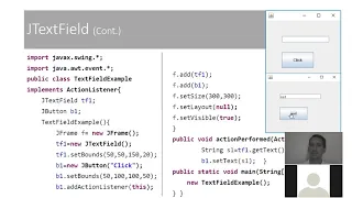 Java Programming Unit 10 GUI Lecture 3 Part 1