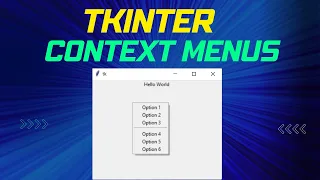 Tkinter Context Menus Adding right-click functionality to your GUI