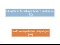 Database SQL DML part2 cross product order by string and date comparison set operation and more