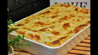 طريقة عمل لازانيا باللحم بطريقه سهله وبسيطه وطعم مميز Lasagna With Béchamel 