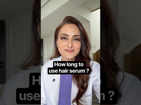 When to stop hair serum for hairfall?