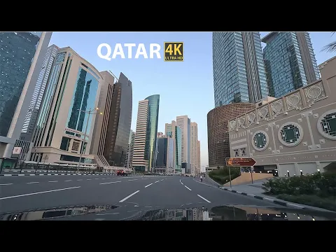 Download MP3 Qatar 4K - Driving Tour from City Center Doha Mall to Pearl Kempinski Hotel