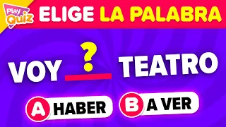 Test de Ortografía ✅????❌ Palabras que debes saber escribir | Cultura General | PlayQuiz Trivia