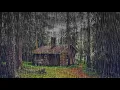 Download Lagu Dźwięk deszczu do spania. Zaśnij przy dźwiękach padającego deszczu obok leśnej chatki.