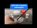 Litmus test on citric acid solution