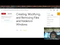 Create Modify and Delete Files and Folders in Windows - Day 40
