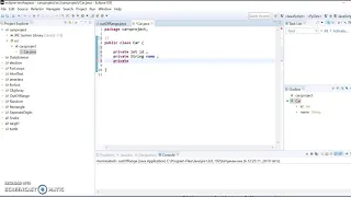 adding java class getters and setters with eclipse