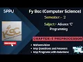 Fy BCS Sem 2 Advance C 5 - Preprocessor Maharevision Imp Que and Programs with Solution