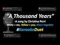 Download Lagu Christina Perri - A Thousand Years (Duet Karaoke Version) | Cover | #duetkaraoke #singwithme