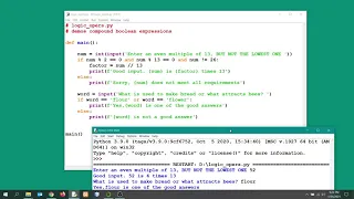 Python logical operators