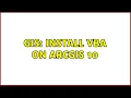 GIS Install VBA on ArcGIS 10