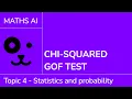 Chi-squared GOF Goodness of Fit test IB Maths AI