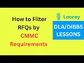 How to Filter RFQs by CMMC Requirements in Loocey