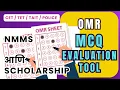 OMR SHEET EVALUATION MCQ ANSWER NMMS SCHOLARSHIP