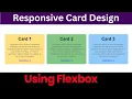 How To Create Cards In HTML And CSS Responsive Card HTML CSS