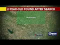 2-year-old found after search in Harvey County