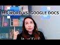 Should I write my book in Microsoft Word or Google Docs MS Word v Google Docs for Authors