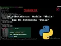 AttributeError module whois has no attribute whois - python python-whois coder website