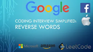 Coding Interview Tutorial 52 Reverse Words in a String LeetCode