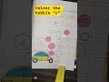 Colour the bubble with pink c in them Playgroup and Nurser