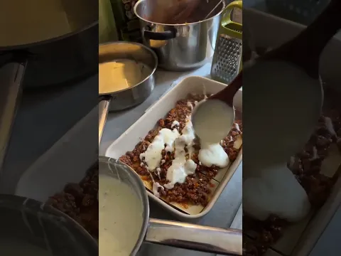 YUMMY TRICK COOKING LASAGNA #yummyfood #asmr #viralshorts
