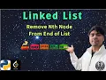 LeetCode 19 Remove Nth Node From End of List Python Solution Explained AlgoYogi