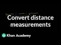 How to convert kilometers to meters and meters centimeters Khan Academy