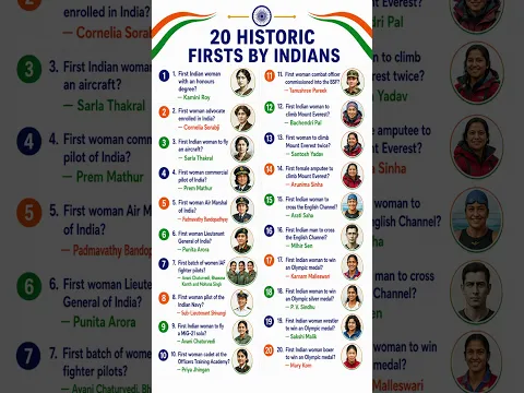 First Indian Achievers Who Inspired the Nation